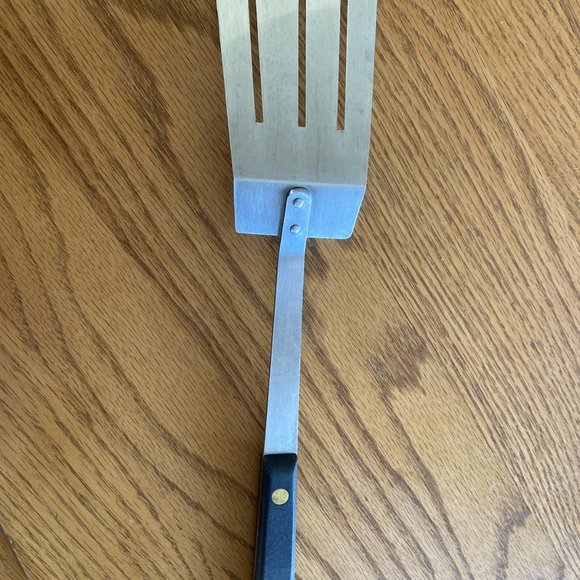 Vintage Robeson Slotted Spatula Sure Edge Full Tang Black Handle - Picture 7 of 11